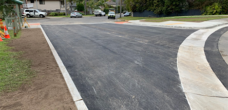 Image of a driveway asphalt project.